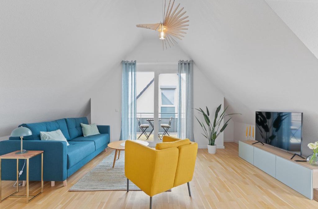 Leinfelden-Echterdingen Apartment | Design-Apartment - Küche - Balkon - Tiefgarage