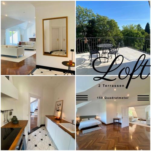 Krefeld Apartment | Design-Loft mit 2 Balkonen am Stadtwald - 20 min zur Messe Düsseldorf