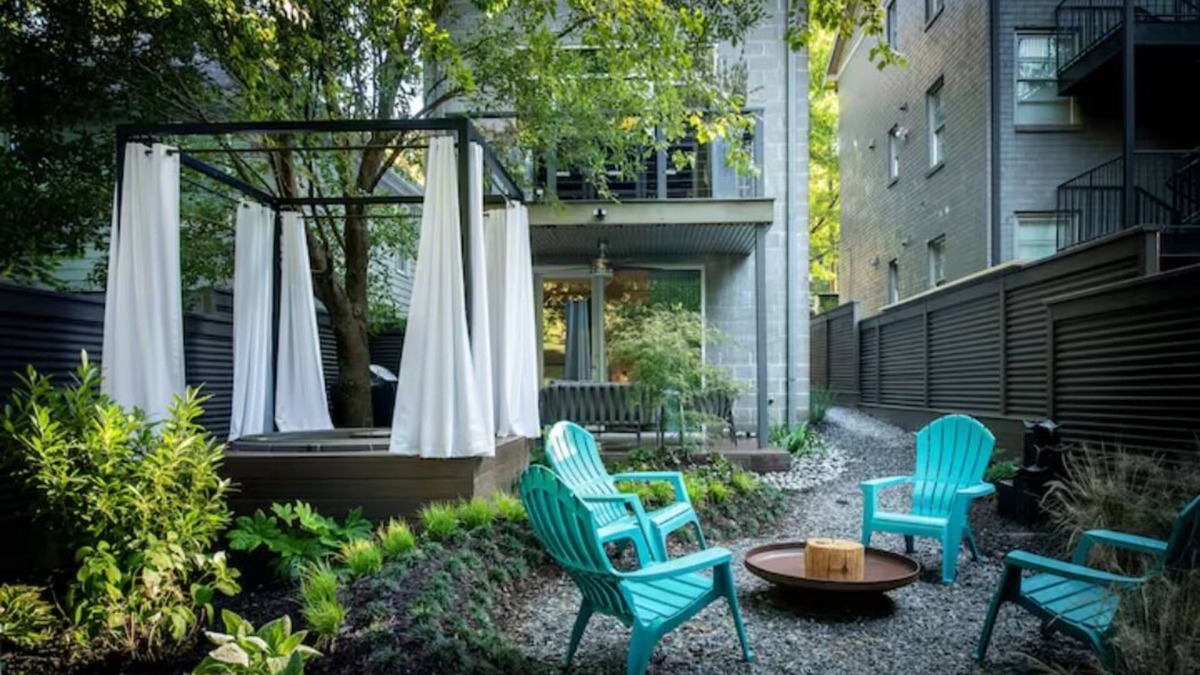 Inman Park House | Designer CityHome Terrace Level Garden unit with Hot Tub