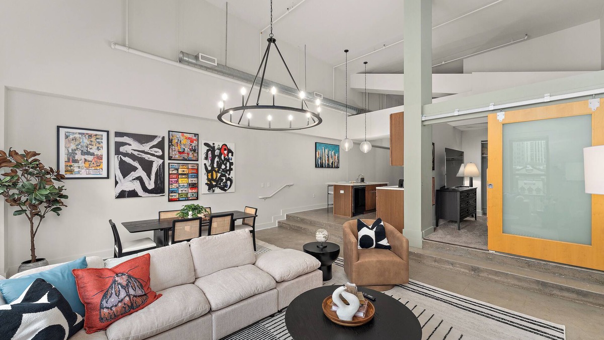 Cultural District Apartment | Designer Loft Penthouse in the Heart of Downtown. Parking Included!