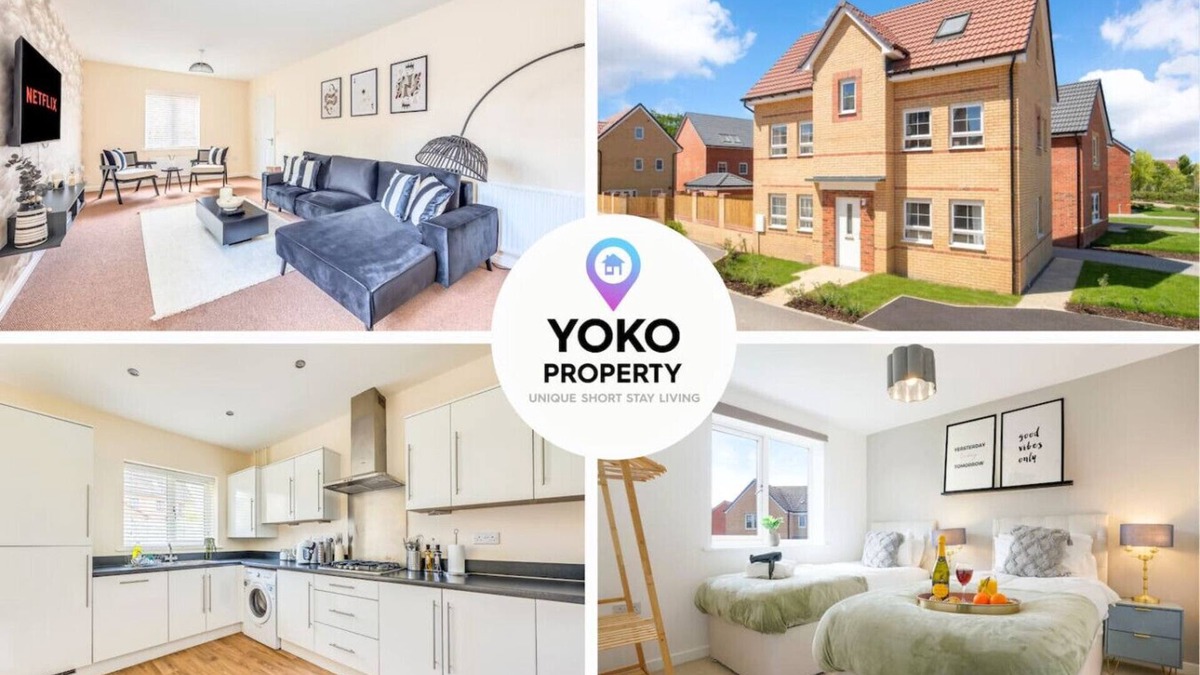 Milton Keynes House | Detached House Driveway Parking Fast WiFi SmartTV