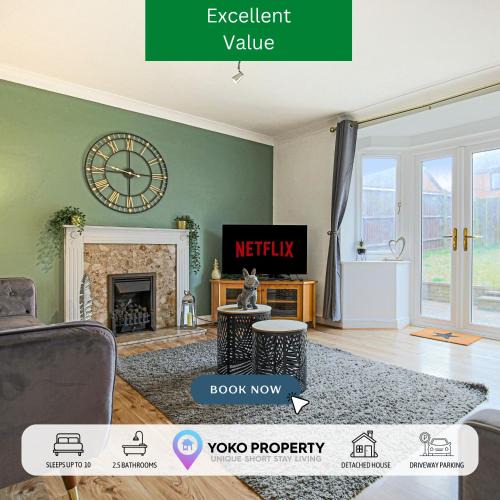 Knowle Sands House | Detached House with Driveway Parking, Self Check-In, Fast Wifi and Smart TVs with Netflix by Yoko Property