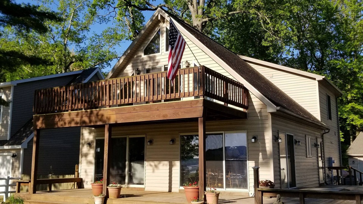Manitou Beach-Devils Lake House | Devils Lake Vacation Home with 20 feet of Lake Frontage