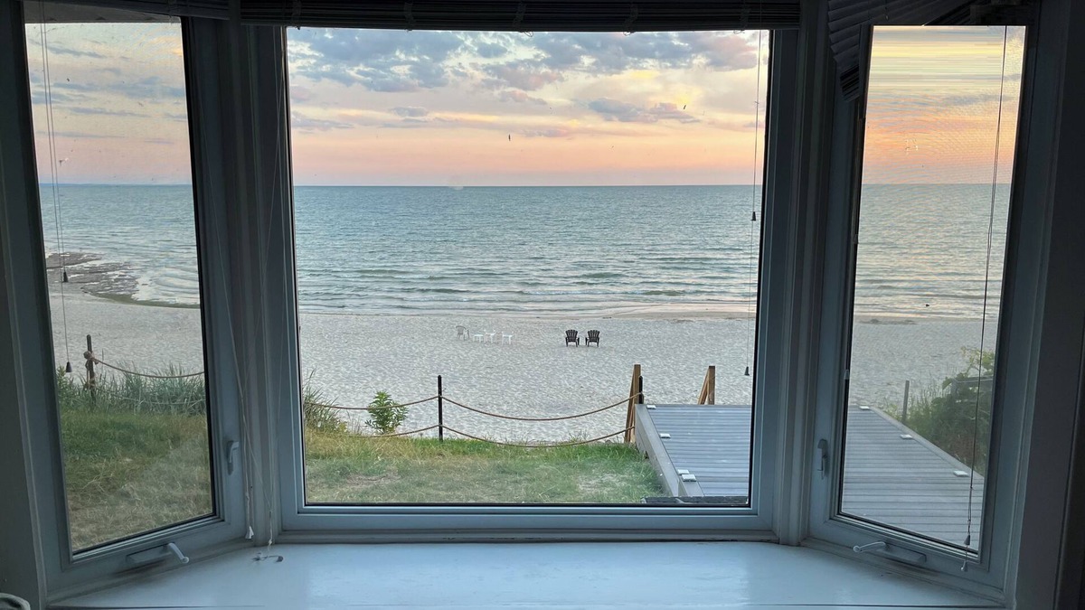 Wainfleet House | Direct beachfront home with stairs to private beach!
