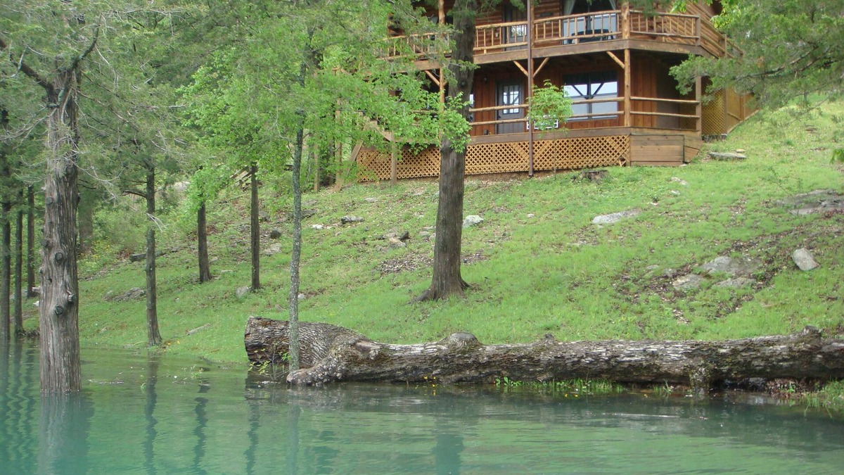 Sylvan Shores Cabin | Direct Waterfront Cabin with Boat Dock & Swim Deck