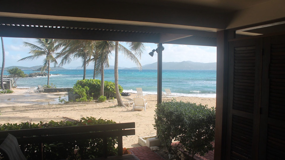 Red Hook Condo | DIRECTLY ON SAPPHIRE BEACH!Walk from your patio to the beach-pool Awesome views.
