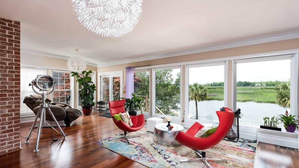 Hanahan House | Discounted Waterfront Fishing Dock Hot Tub Deck C
