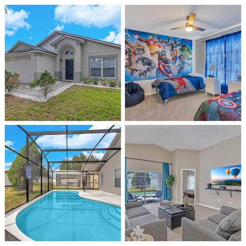 Clear Creek House | Disney Themed House Free Heated Pool close Disney 5br 9bd