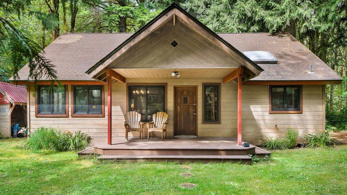 Skykomish House | Dog-friendly cabin with fireplace, foosball, outdoor area, firepit, & W/D