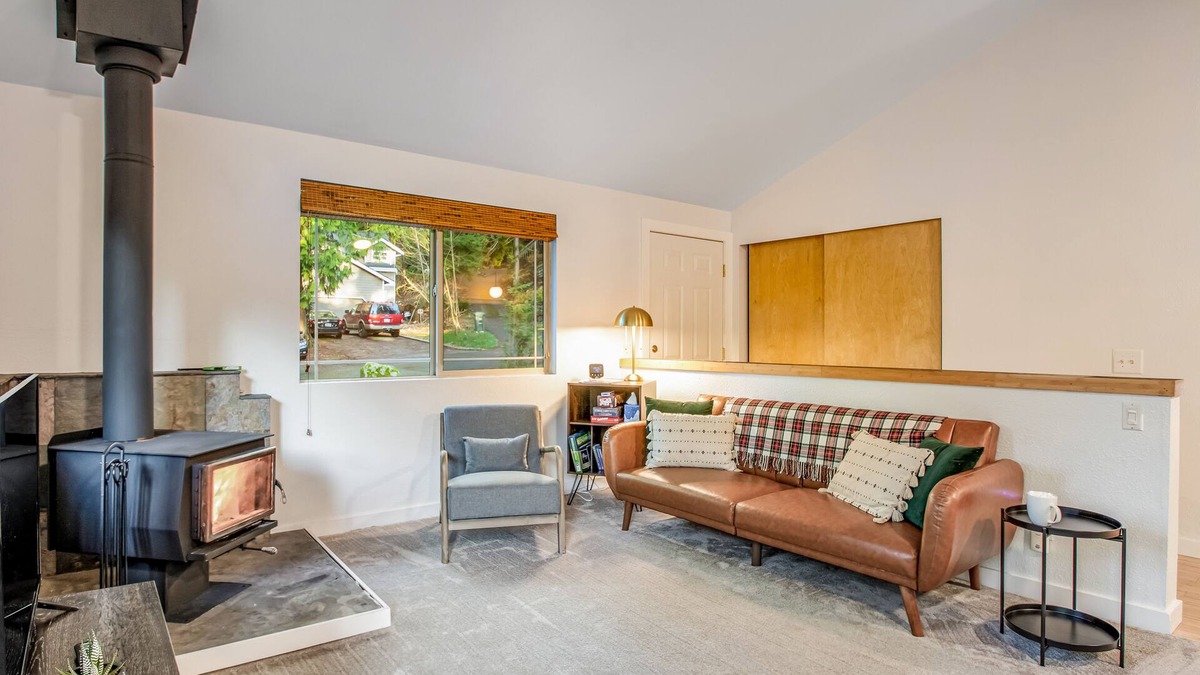 Sudden Valley House | Dog-Friendly Rustic Home w/Deck, Gas Grill, Wood Stove, Fast WiFi, & Partial A/C
