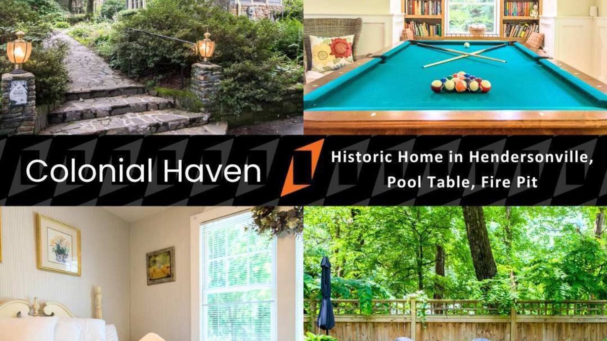 Hendersonville House | Dog Friendly~Sleeps 9~Firepit~Pool Table~$375 Free Activities Daily