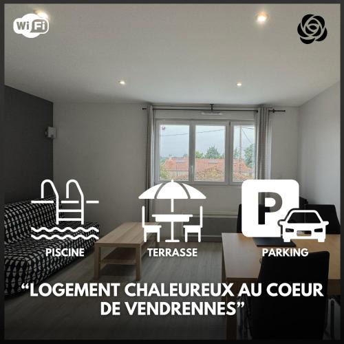 Vendrennes Apartment | Domaine des 5 Roses - Rose Sombre