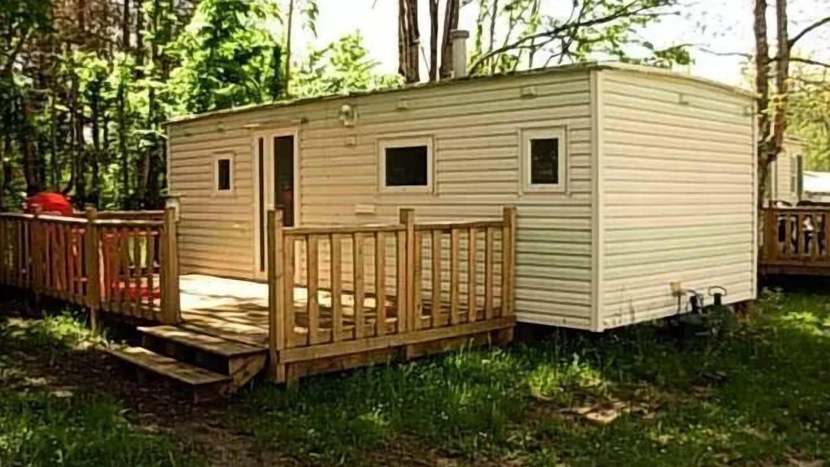 Prayssas House | Domaine du Lac de Neguenou * - Mobil-home ECO - 2 bedrooms - 34m2 terrace including 4 people