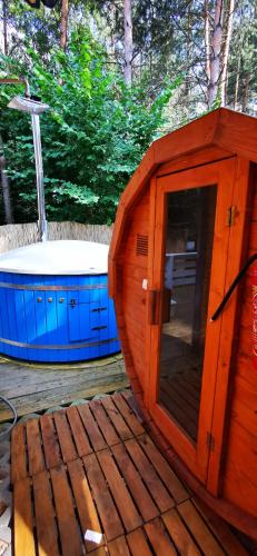 Rakow Apartment | Domek letniskowy całoroczny zalew Chańcza Willa Leśny Czar balia sauna