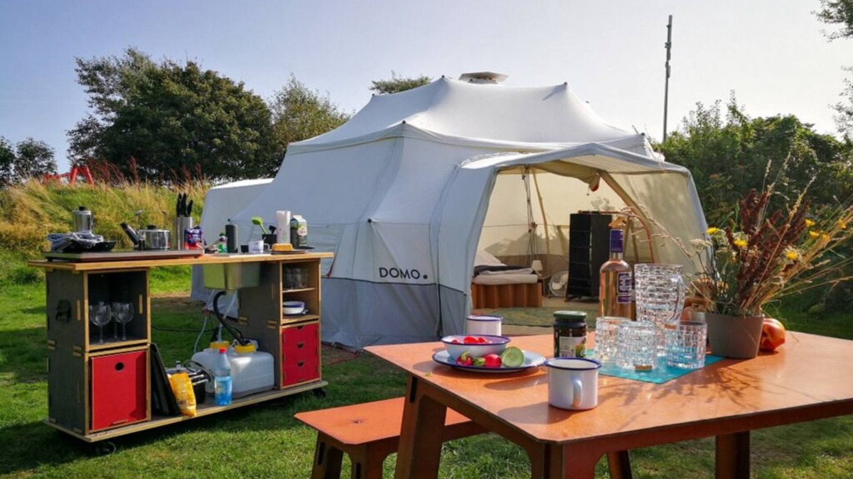 Morsum RV Rental | DOMO CAMP SYLT - DOMO Glamping tent for 2P - 4P with Fully equiped kitchen