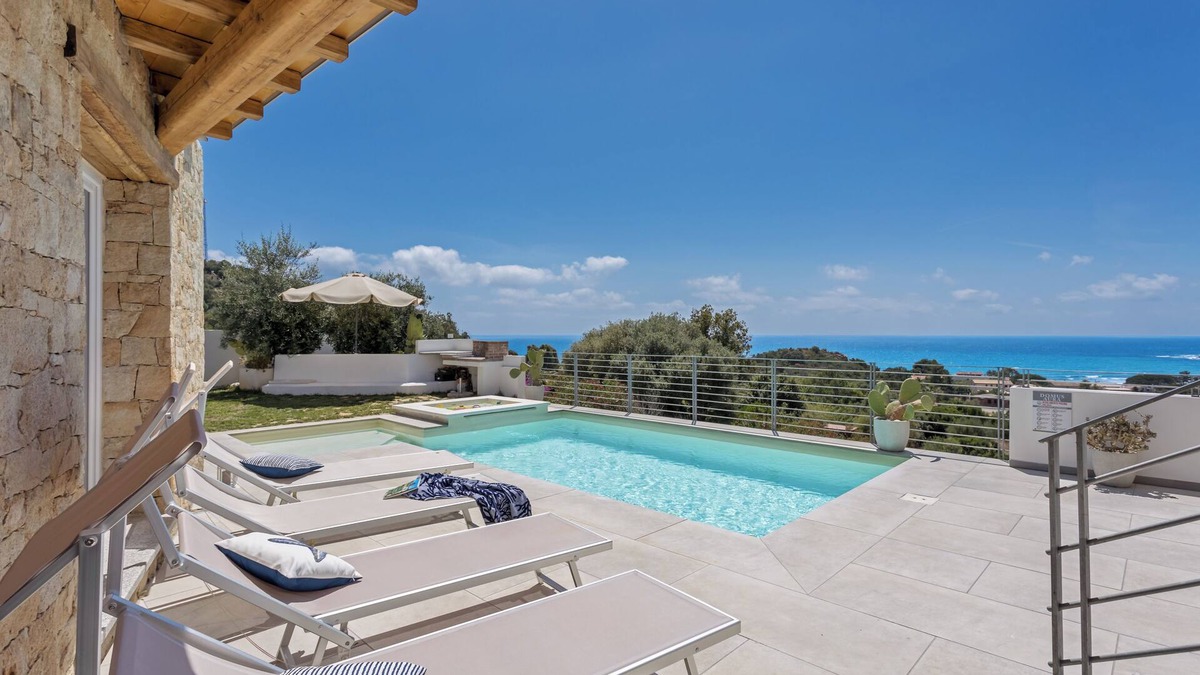 Tertenia Villa | Domus Aura villa in Sardinia with sea view and pool