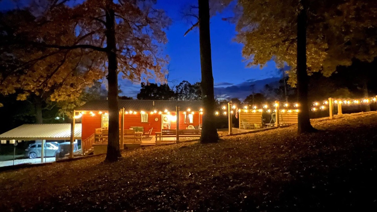 Cotter House | Downtown Cotter Retreat - Great Outdoor Space! 200 feet of String Lights!