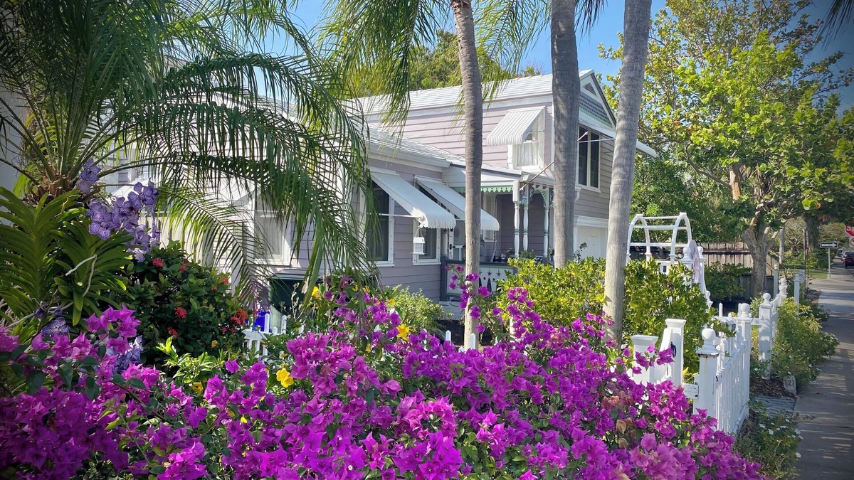 Parrot Cove Cottage | DOWNTOWN LAVENDER HOUSE FARMHOUSE COTTAGE PARROT COVE WALK TO BEACH BARS DINING