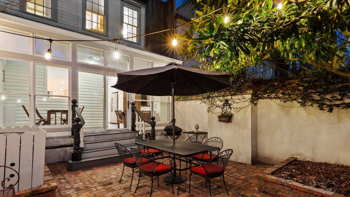 Old West Broad Neighborhood House | Downtown Retreat on Historic Jones Street | Heated Pool Access | By Southern Belle