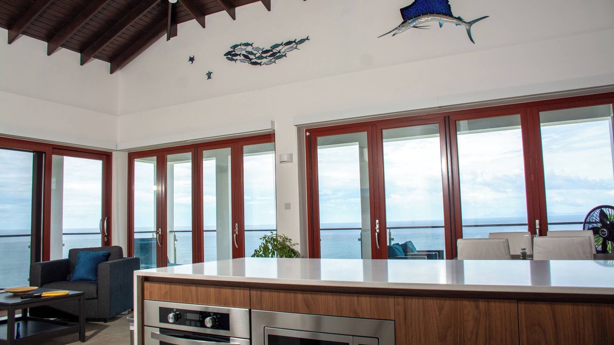 Marigot Bay Apartment | Dream Caribbean Sea Views in Marigot, Saint LucianA wine lovers paradise