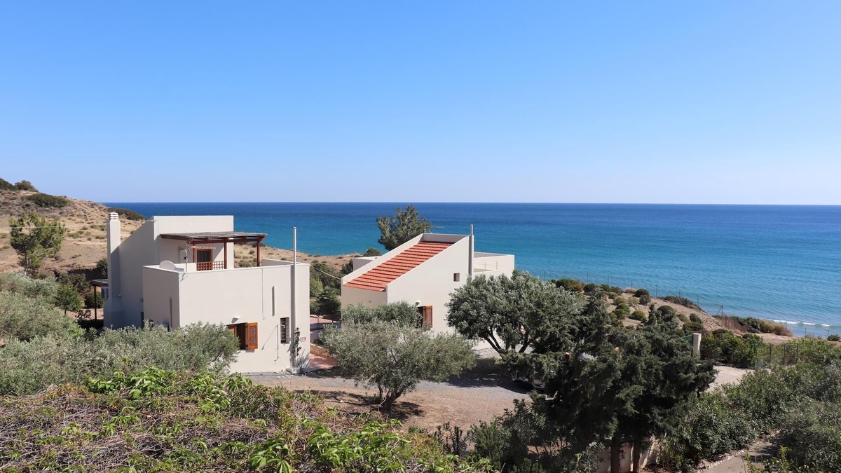 Keratokambos House | Dreamlike view of landscape and sea - holiday home Keratokampos, Crete