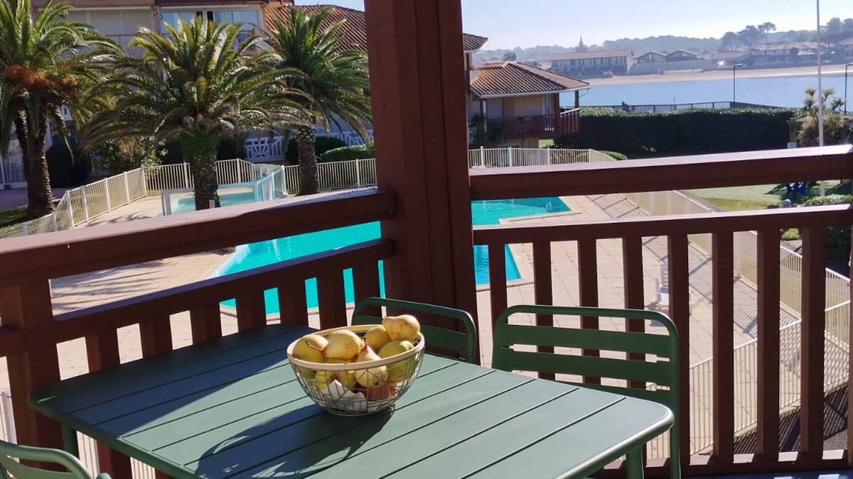 Vieux-Boucau-les-Bains Apartment | Duplex Apartment T2 with Pool in Vieux-Boucau, Near the Beach