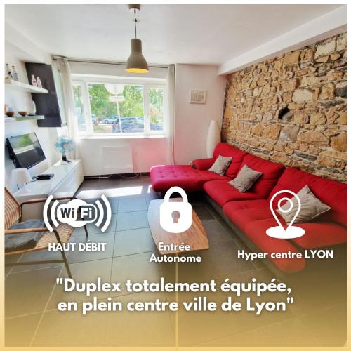 Boucle - Gros Caillou Apartment | Duplex pour 5 pers, à 2 pas de l'Opéra de Lyon