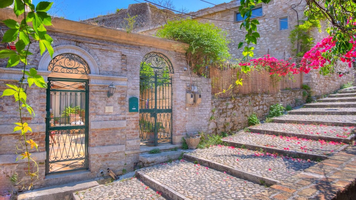 Old Town House | Durrells iconic srteet, stunning home with garden next to New Fortress Corfu