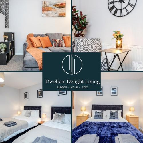 Hainault Villa | Dwellers Delight Living Ltd Serviced Accommodation Fabulous House 3 Bedroom, Hainault Prime Location ,Greater London with Parking & Wifi, 2 bathroom, Garden