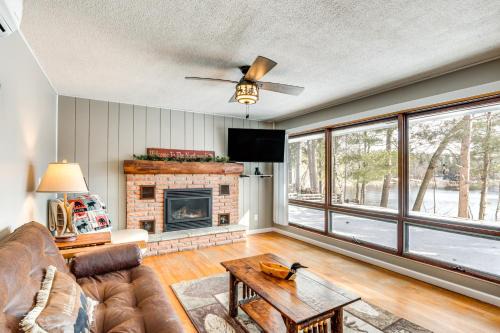 Eagle River House | Eagle River Waterfront Home with Dock and Fire Pit!