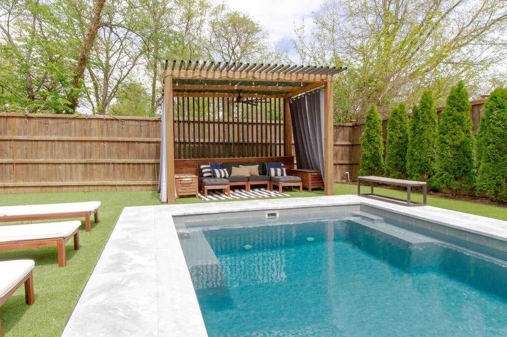 Nashville House | East Nashville Retreat— Large Pool — Outdoor Oasis