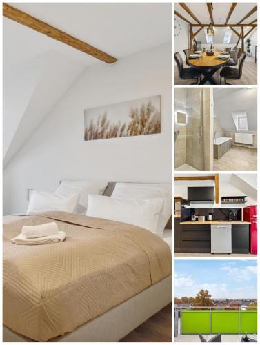 Hof Apartment | EasyApartments stilvoll zentral Balkon Hauptbahnhof NETFLIX 130m2