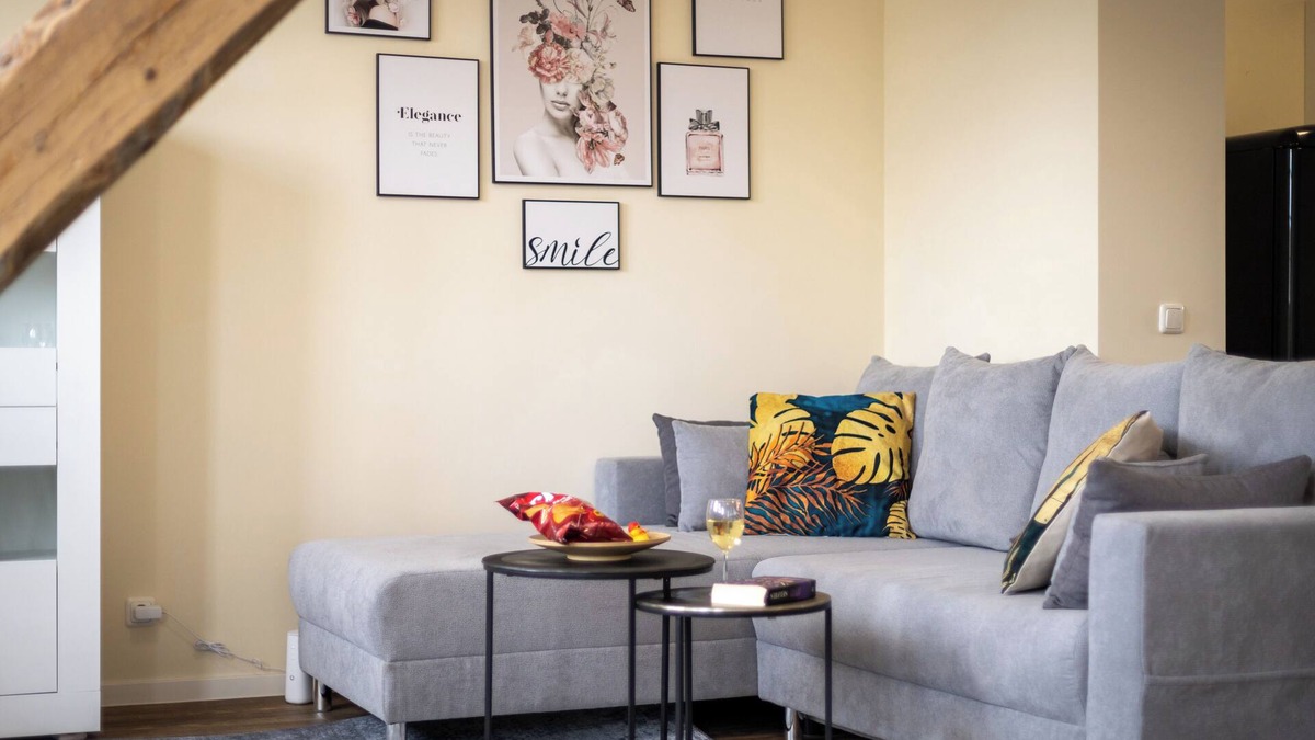 Uerdingen House | Eden 2 - Suite-Studio nah Messe/Rhein, Küche