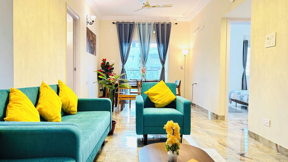 Serilingampally Apartment | Elegant 3BHK Apt near Gachibowli w/All Amenities