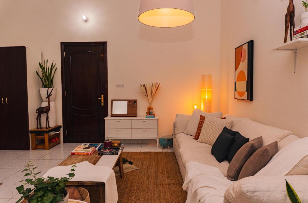 Abu Dhabi Apartment | Elegant Boho Style Studio Haven