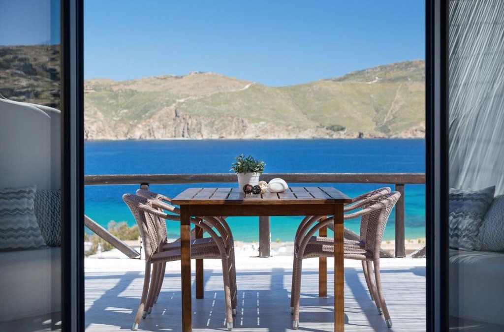 Panormos Villa | Elegant Mykonos Villa Private Pool Villa Atmos 3 Bedrooms Sea View Panormos