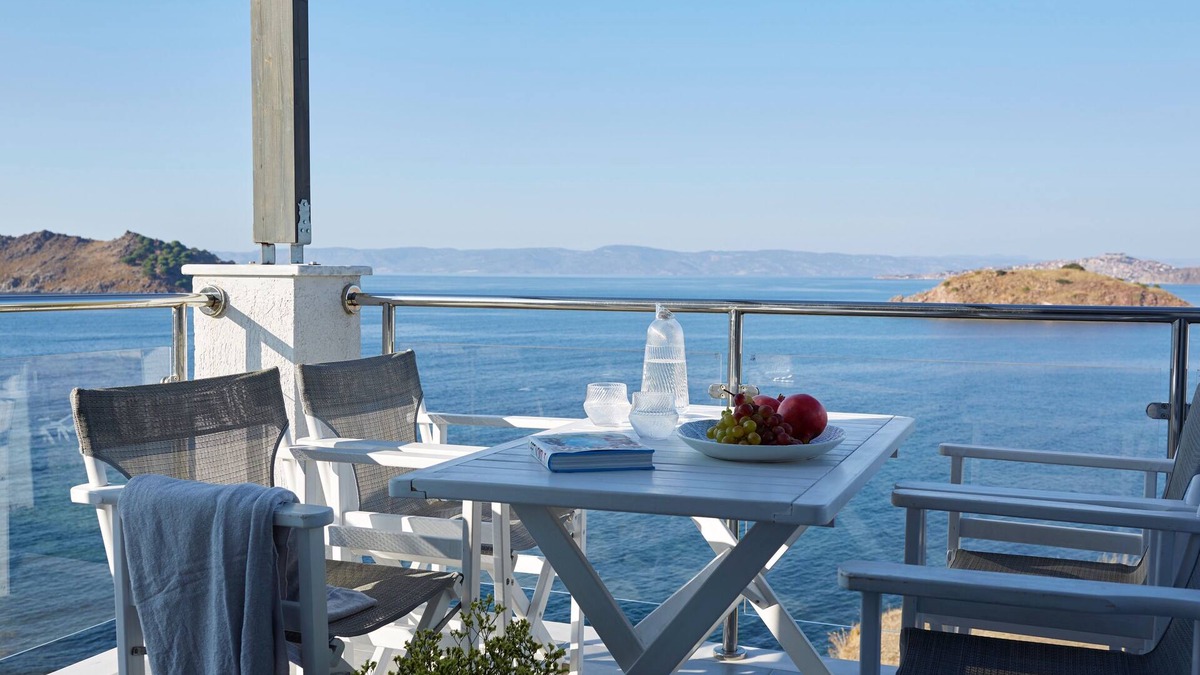 Lesbos Villa | Eleia Seafront VIlla with Private Pool & Sea View
