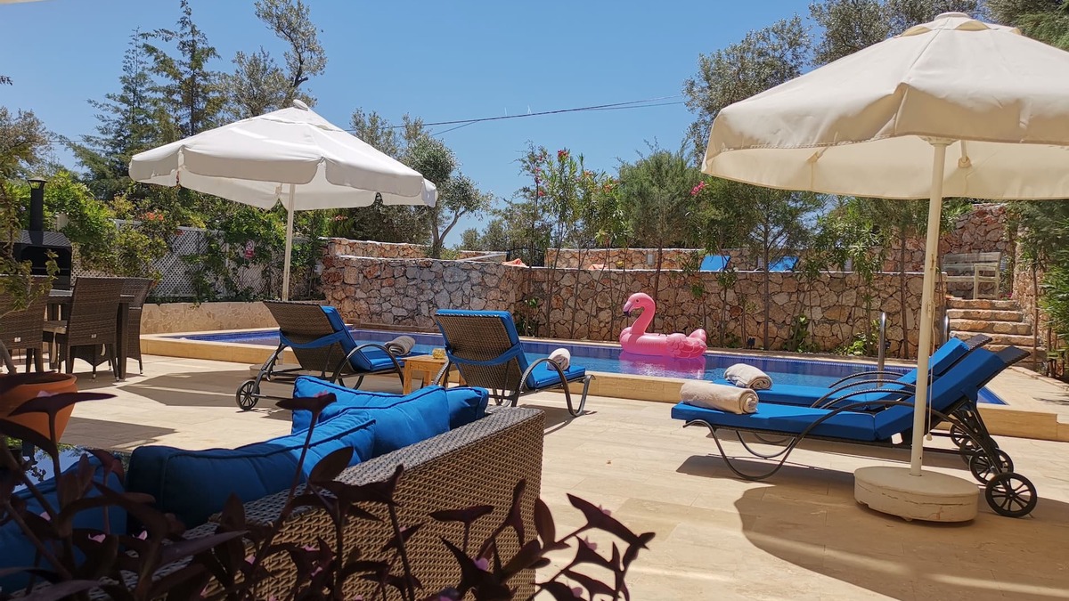 Kalkan Apartment | Elif Bahce - 3 Bed Duplex Apartment With Large Private Pool (for your own use)