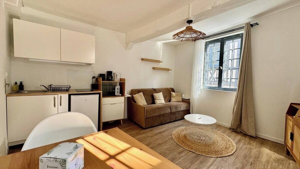 Quartier Vieux Marche-Cathedrale Apartment | Elisa, studio contemporain au coeur de la ville