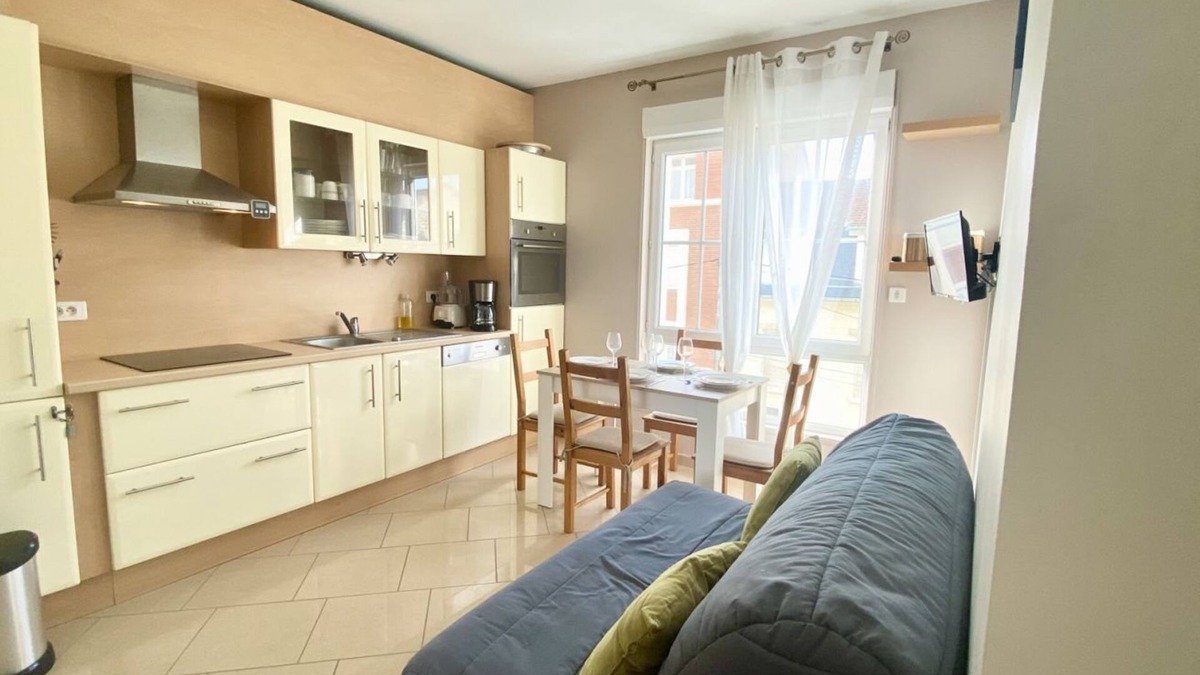 Fort-Mahon-Plage Apartment | Emeraude, Appartement Pour 4 Personnes Proche de la mer