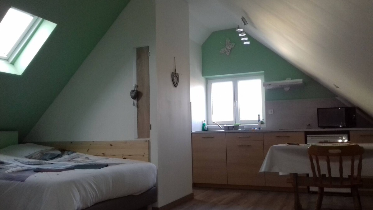 Ottmarsheim House | EMMA STUDIO (1/2 persons) 40min from Europapark, air-conditioned