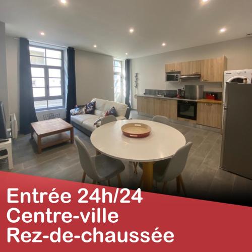 Mayenne Apartment | "En Roue Libre" 45m2 au calme centre-ville rez-de-chaussée
