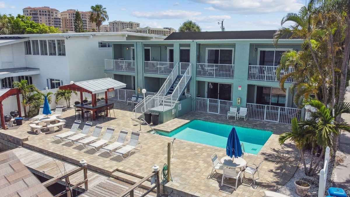 Bay Esplanade Apartment | Enchanted Inn Suite #3 w/View of the Intra-costal water-way Pool, Fishing Dock,