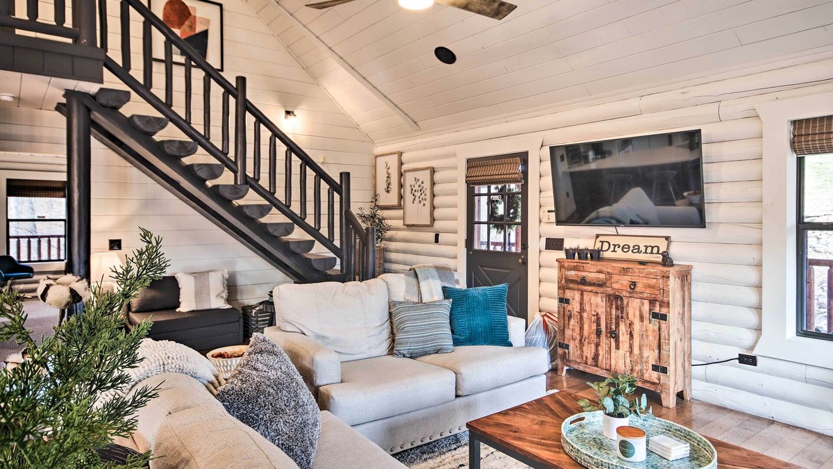 Maysville Cabin | Enchanting Forested Cabin w/Fire Pit & Grill