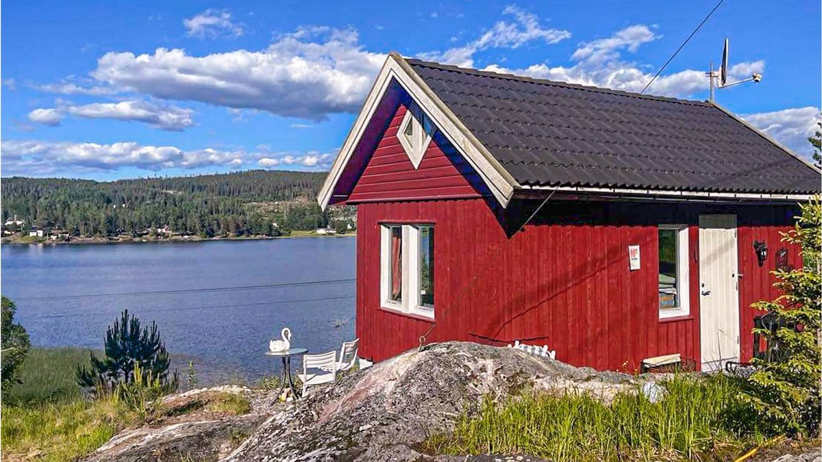 Eidsberg Municipality House | Enjoy a great panoramic view of the water in this vacation home.