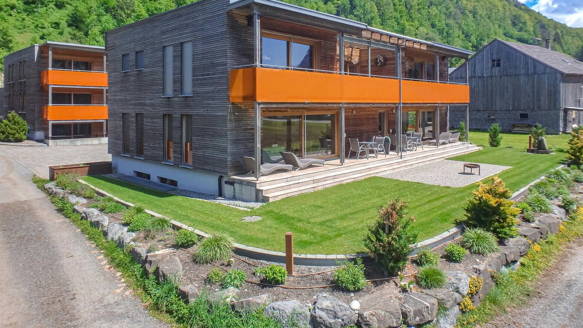 Bizau Apartment | Enjoy a lovely break close to nature in this holiday apartment with access to a pool and sauna.