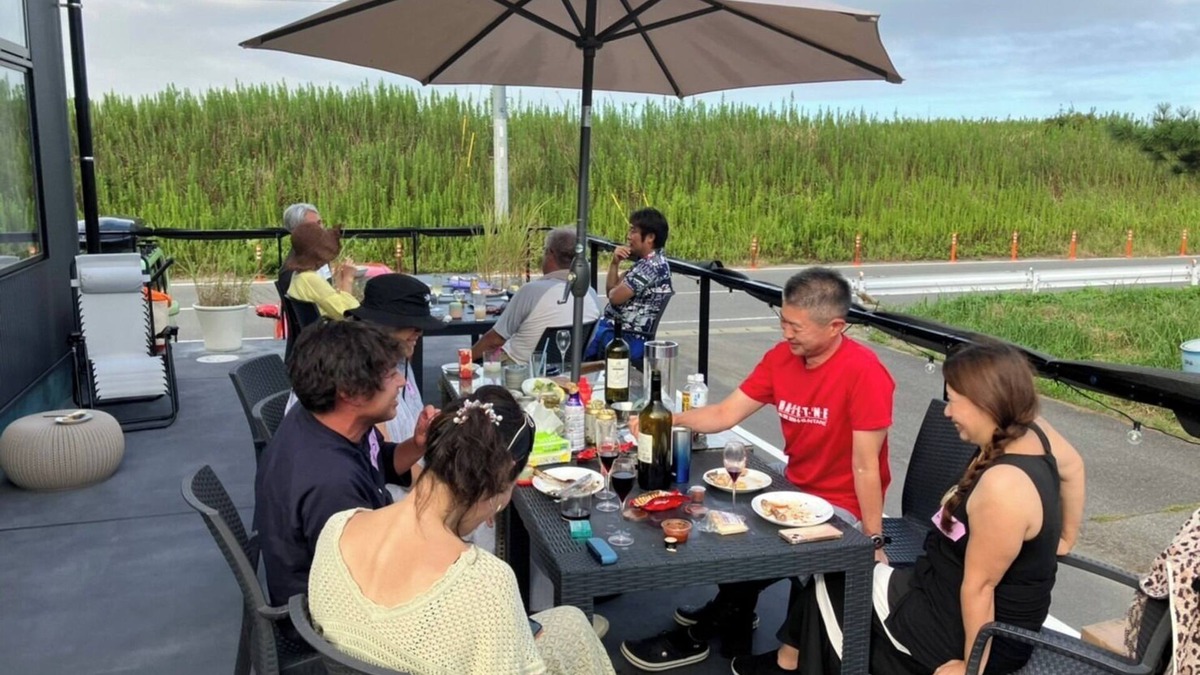 Kujukuri House | Enjoy BBQ on the terrace in front of the nature pa/Sambugun Chiba
