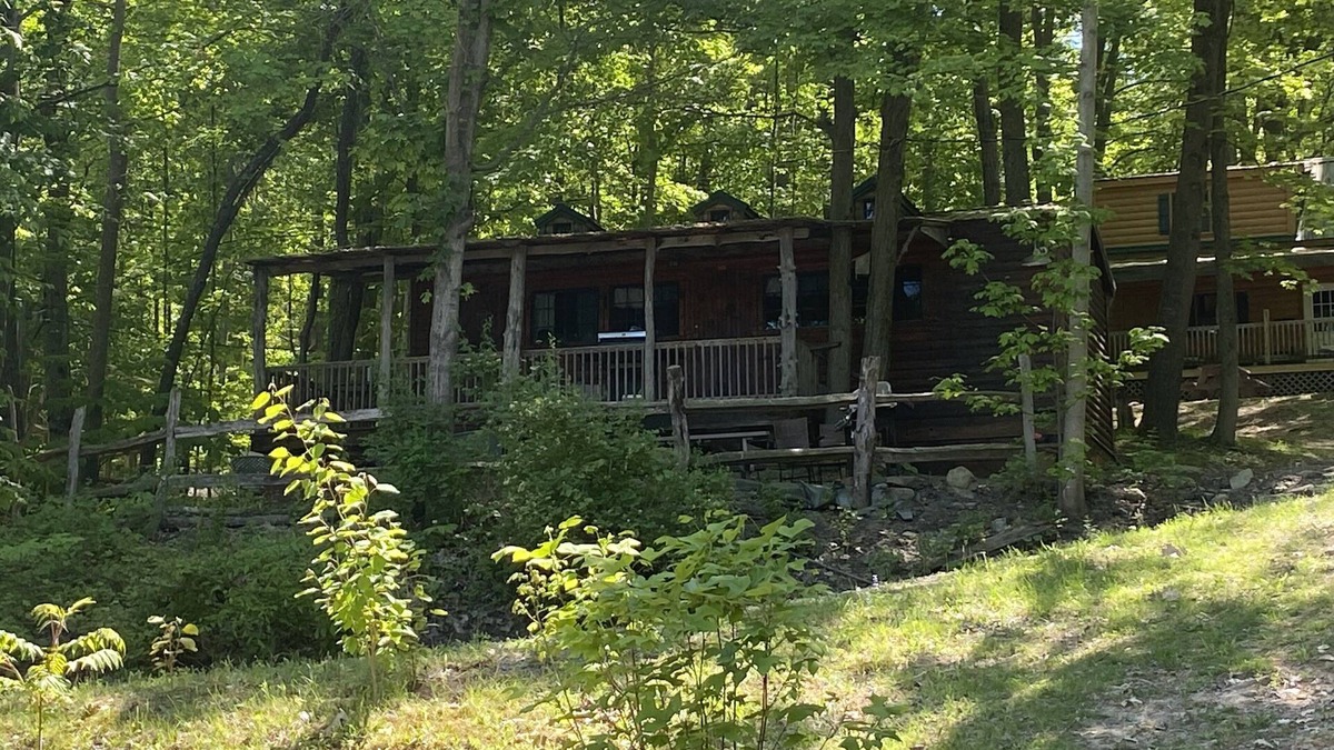 Trumansburg Cabin | Enjoy lake views as you relax on the porch!