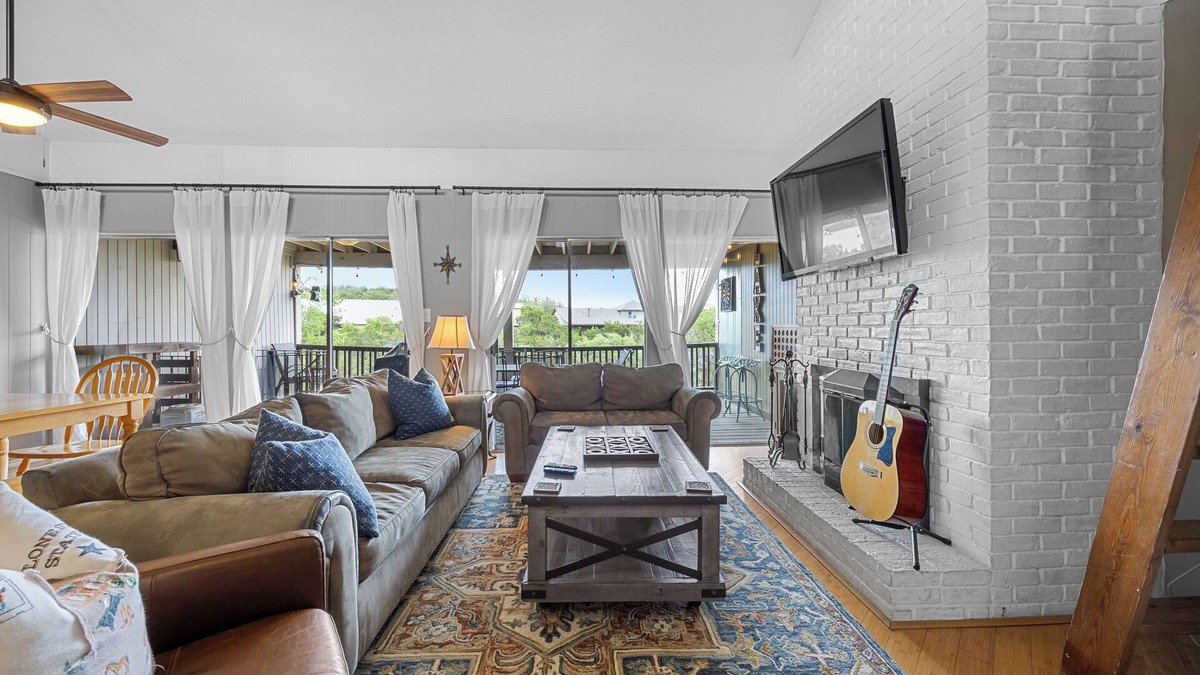 Point Venture House | Enjoy lake views from 2 decks! Walk to pool, gym & golf course. Lake access.