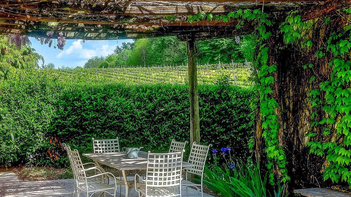 Venegazzu House | Enjoy the view of beautiful vineyards from this semi-detached house.
